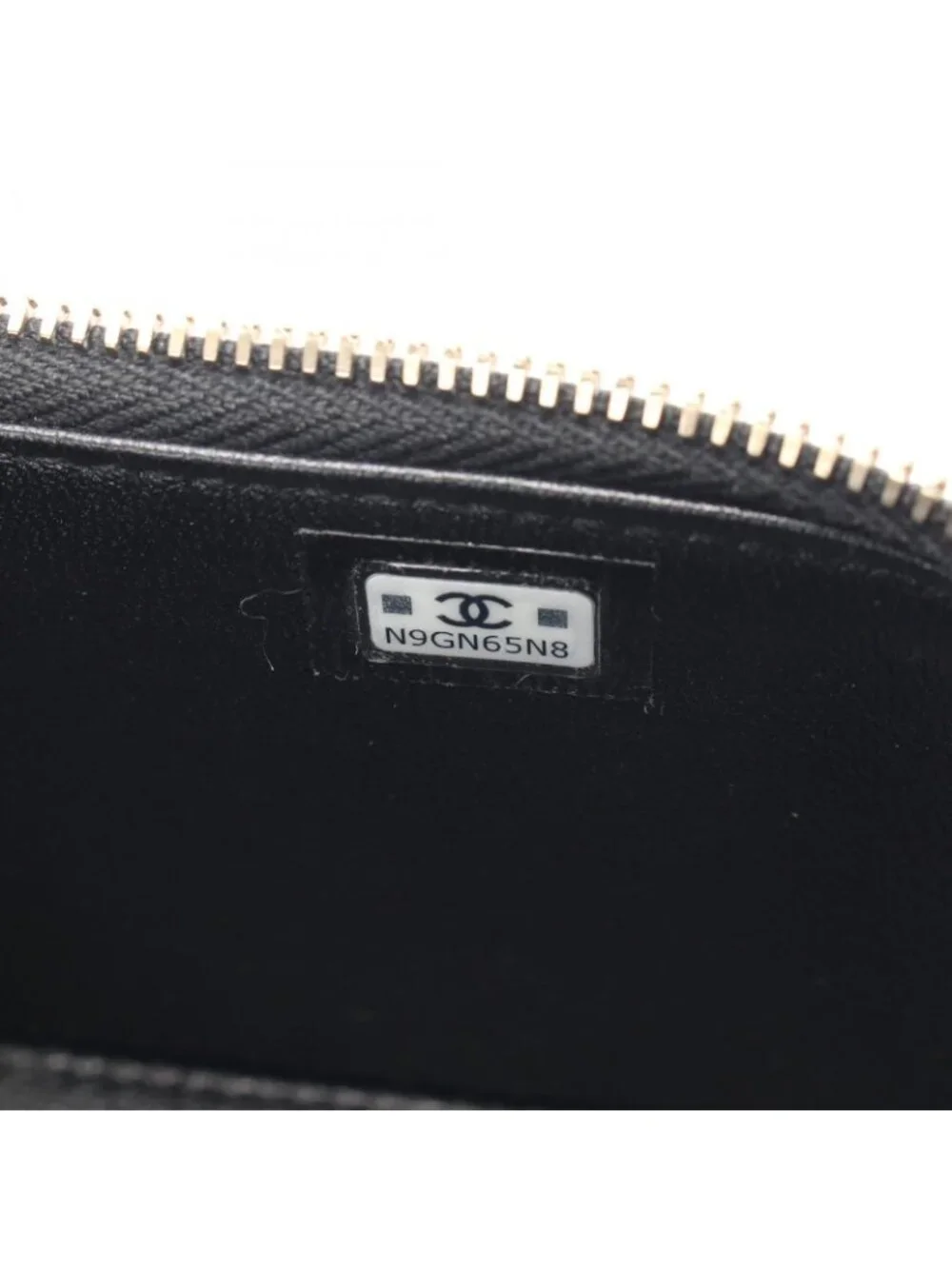Chanel Shoulder Bag Quilted Vanity Black Calf Chain
